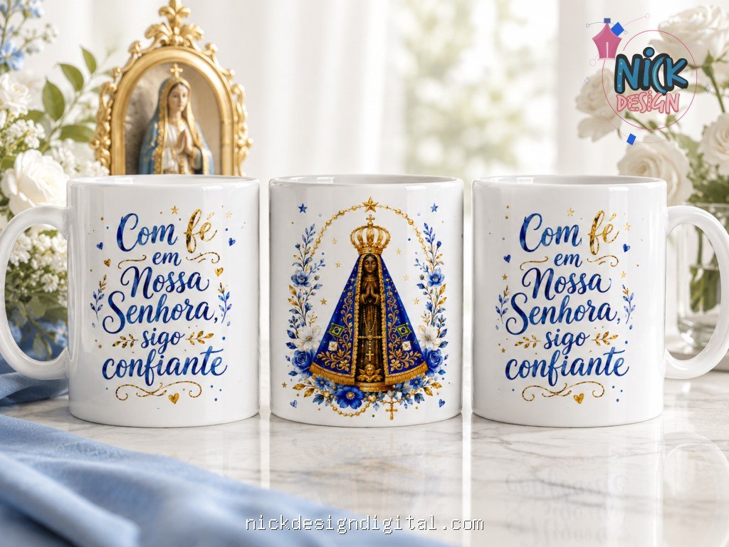 Pack Nossa Senhora Aparecida 2026 - Artes Canecas - Imagem 16