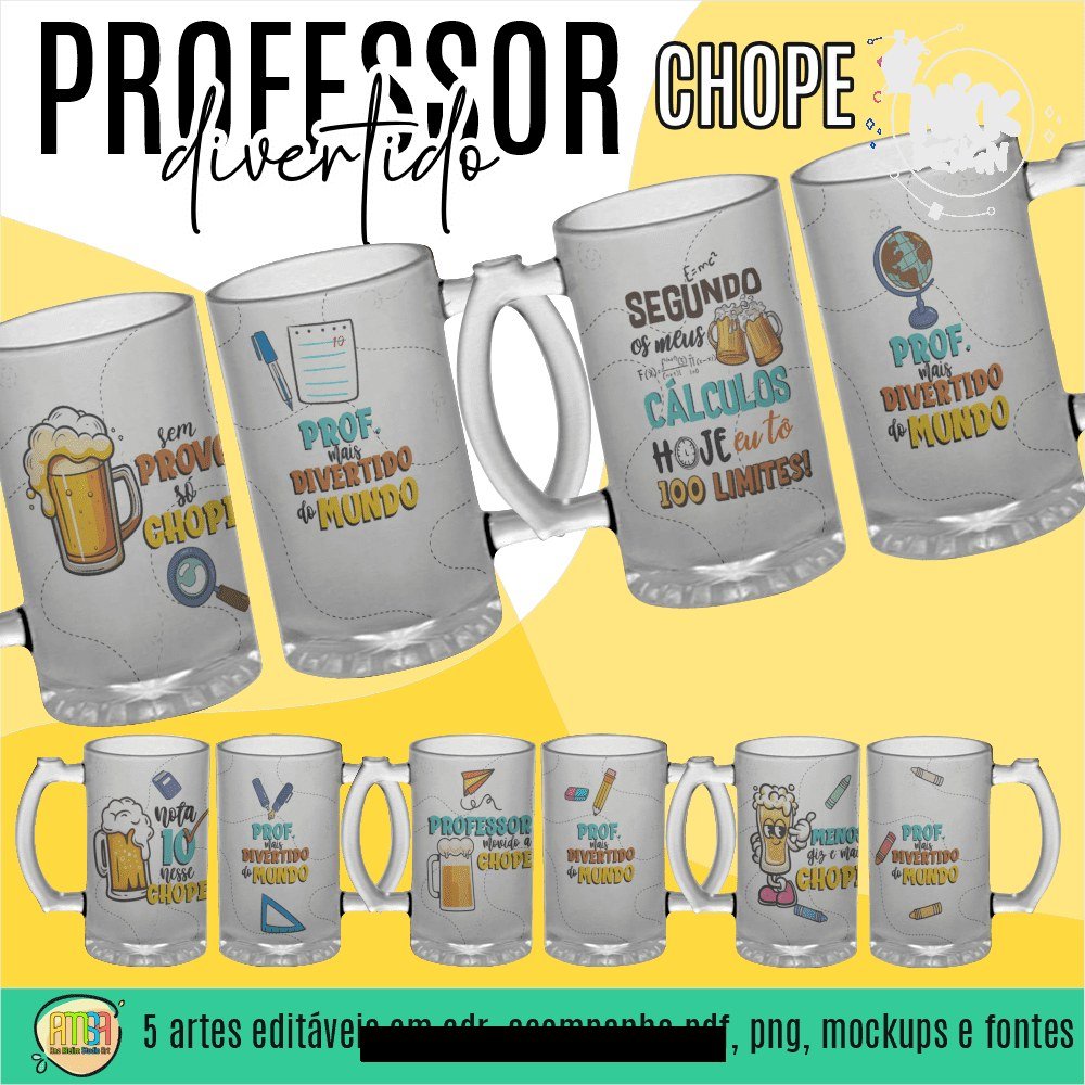 Chope Professores - Artes para Canecas - Imagem 1