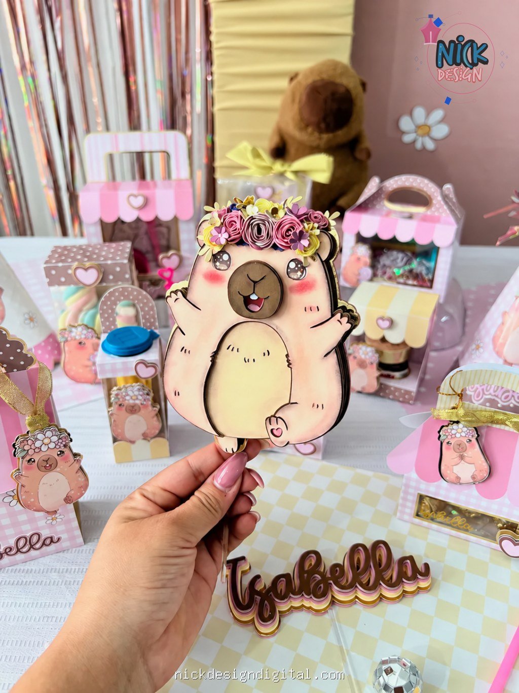 Kit de Reembalagem de Doces Capivara - Imagem 3