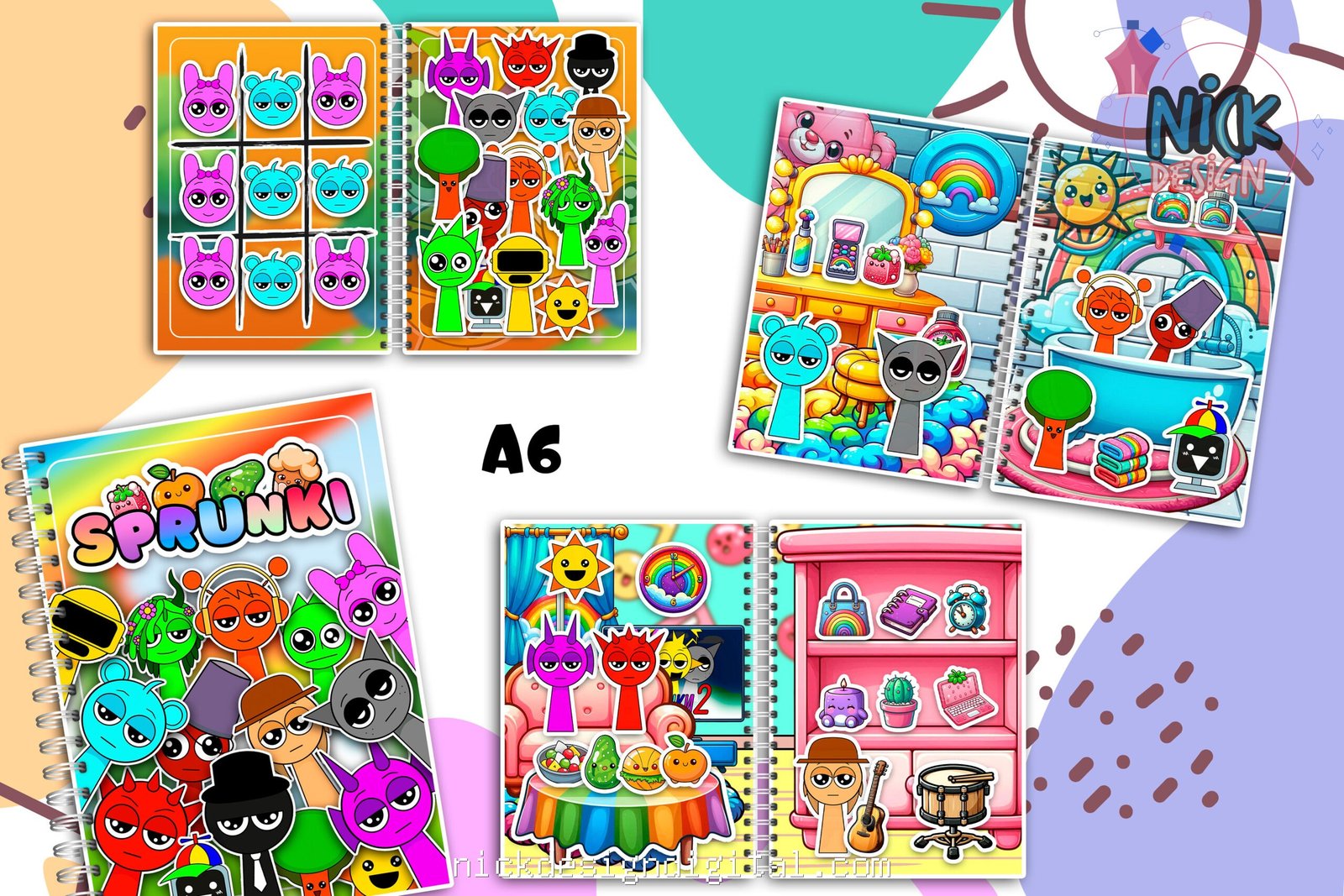 Mini Sprunki - Livro Interativo - Imagem 1