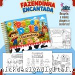 Fazendinha Menino - Livro Colorir A5 (Paper Dolls)