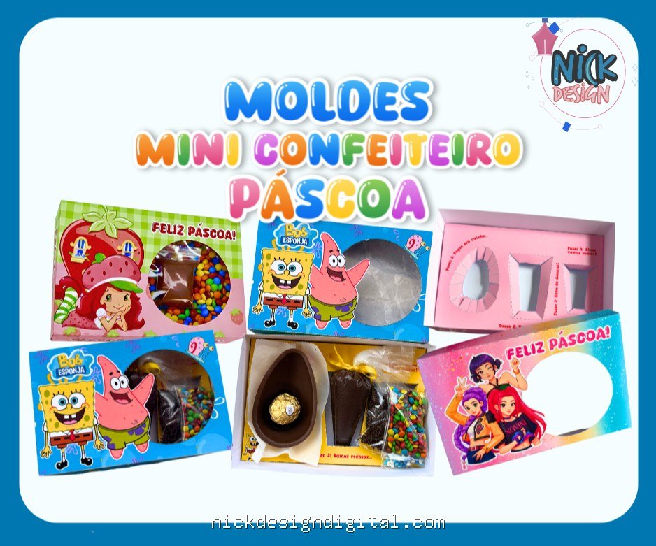 150 Moldes Mini Confeiteiro - Imagem 1