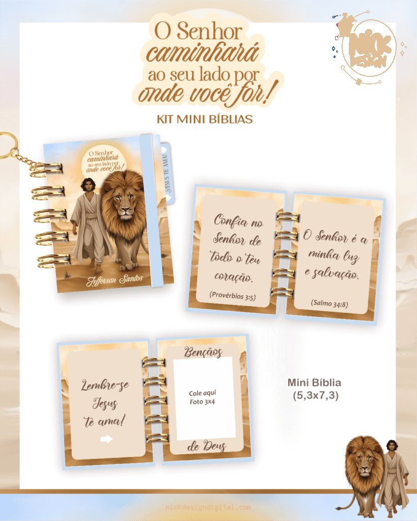 O Senhor Caminhará ao seu Lado - Combo Mini Bíblias (Pamella)