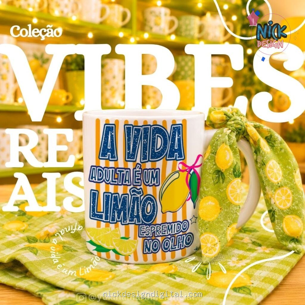 Arte Caneca VIBES REAIS - Imagem 1