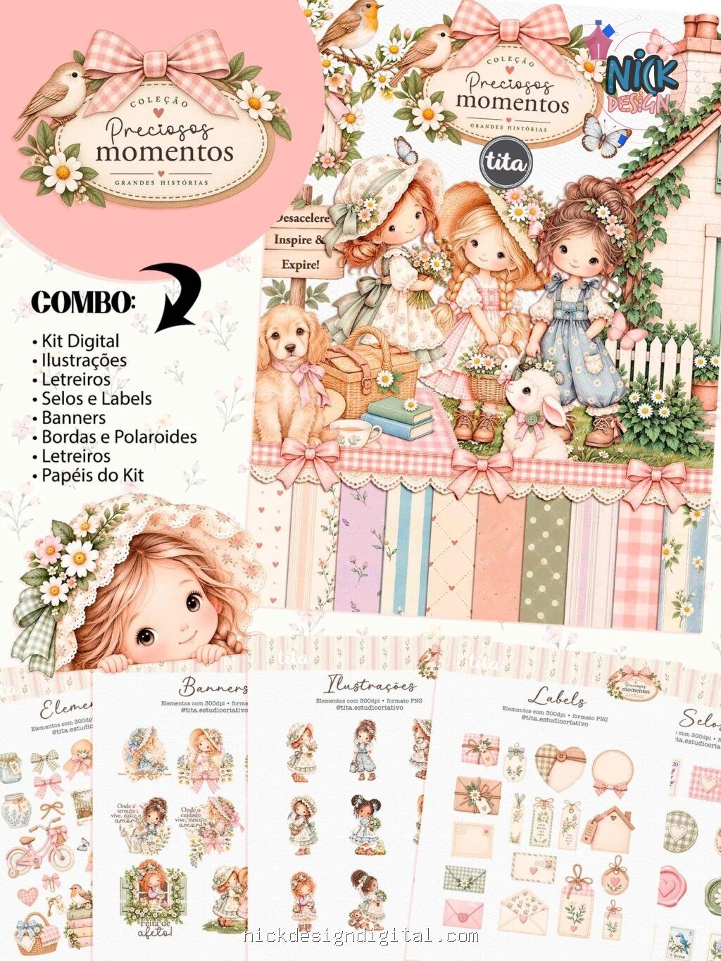 Preciosos Momentos - Combo Ilustrações (Tita) - Imagem 1