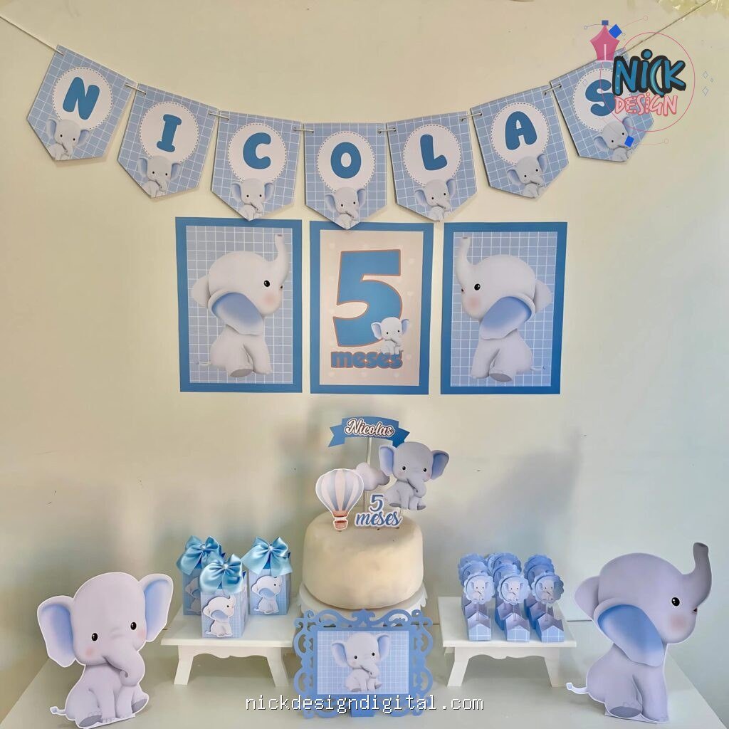 Elefante - Kit Festa Pronta - Imagem 1