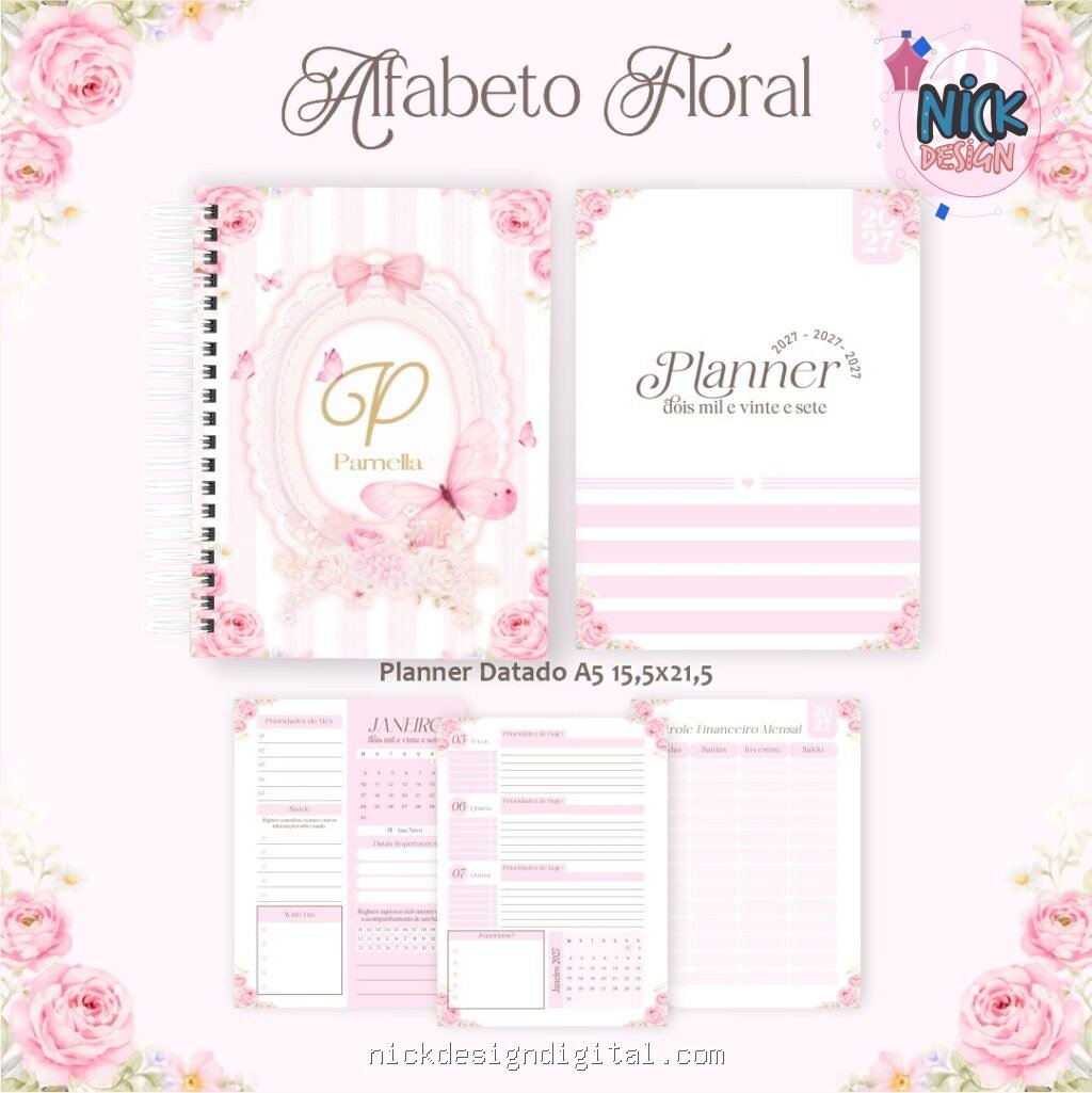 Alfabeto Floral - Coleção BIG 2027 (Pamella) - Imagem 5