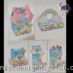 Arco Íris e Estrelas - Kit Festa Pronta