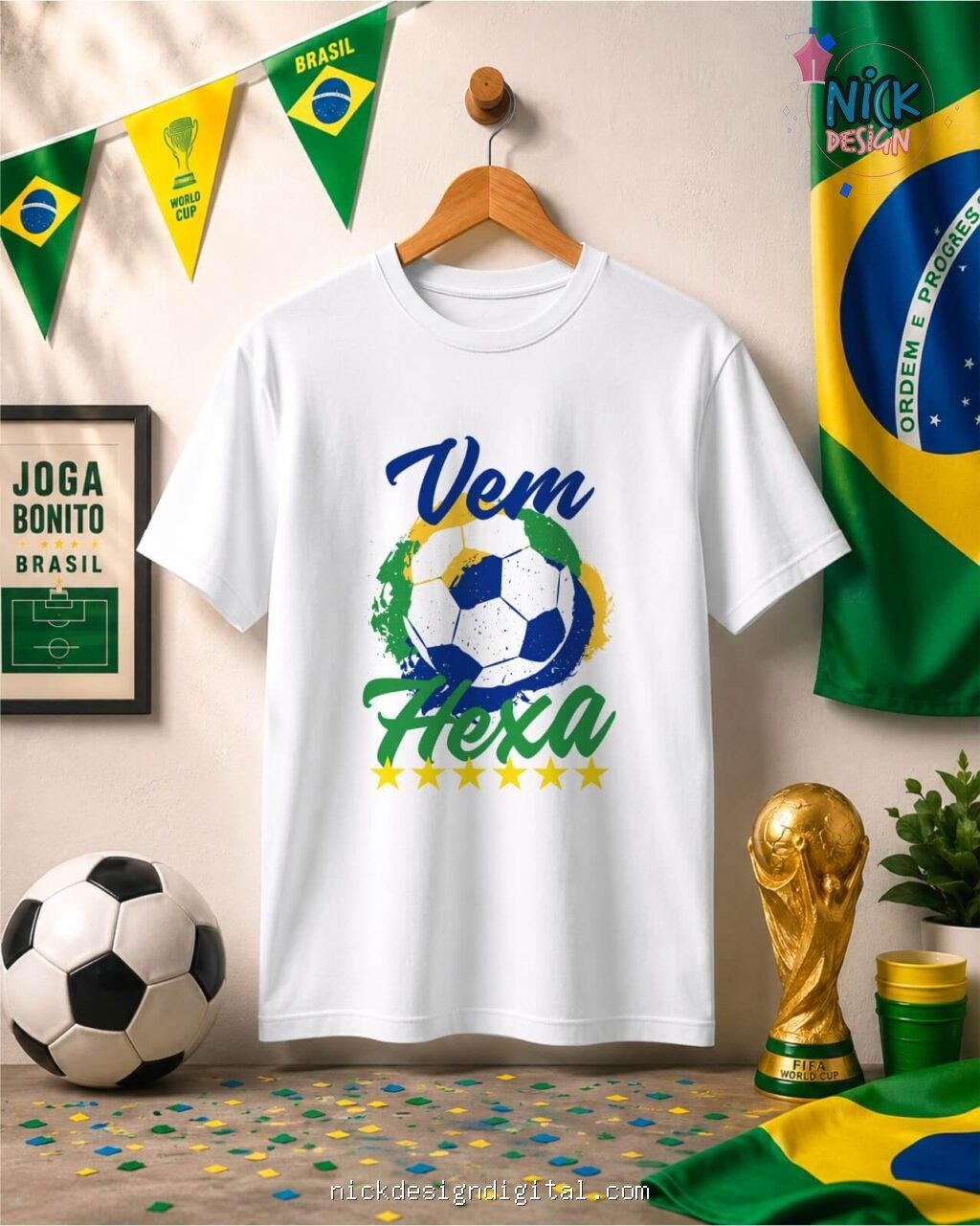 FREEBIE - 6 Artes Copa do Mundo Brasil 2026 - Imagem 3