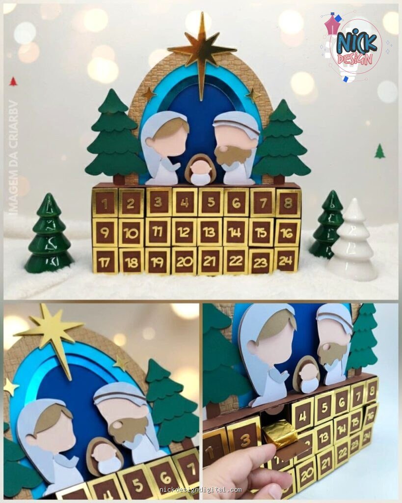 Calendário Advento Menino Jesus Natal