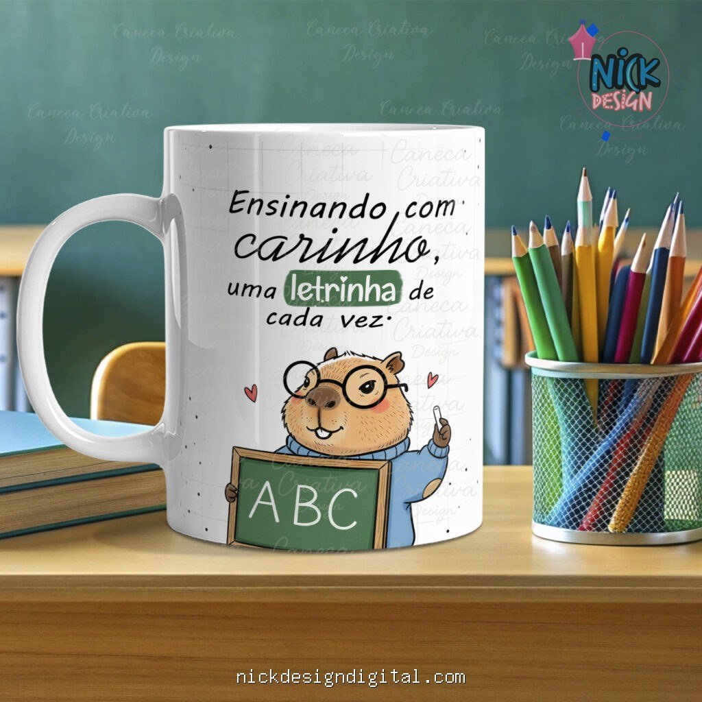 Capivarinhas Professores 2025 (Caneca Criativa) - Imagem 11