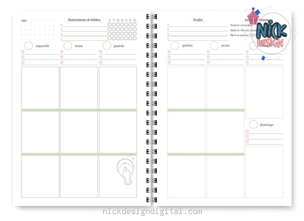 Miolo Planner Spring Permanente (Trilha de Papel) - Imagem 8