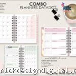 COMBO Planners Datados - Big | A5 | Slim + Capas e Divisórias