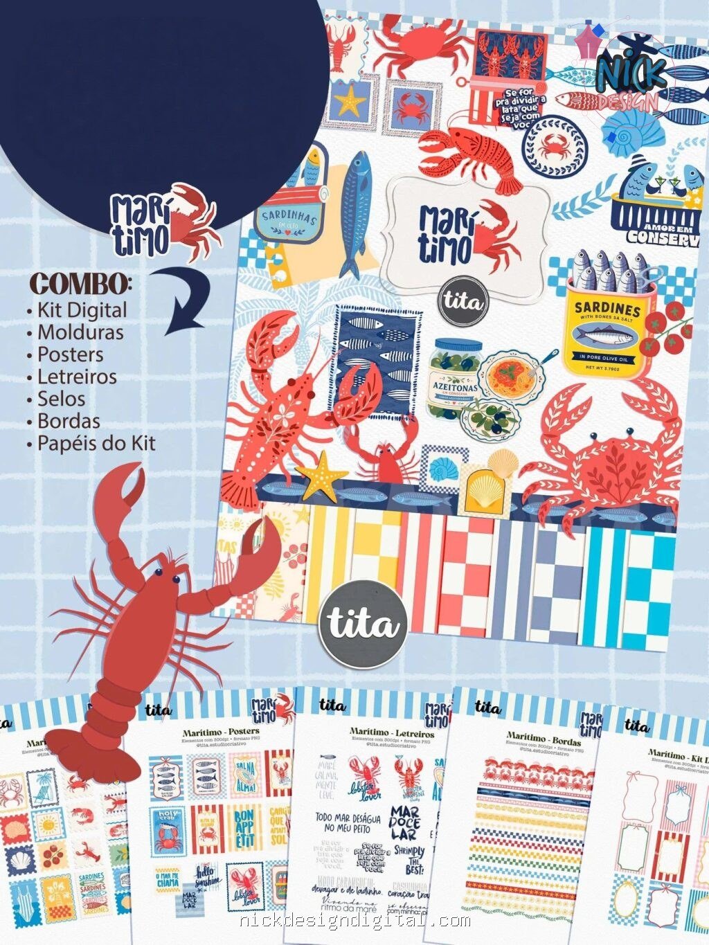 Maritimo - Combo Ilustrações (Tita) - Imagem 1