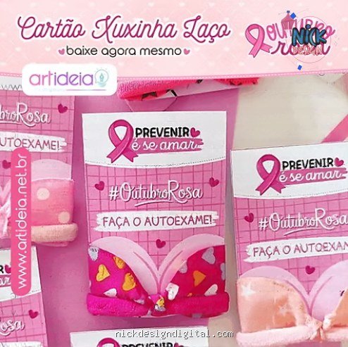 Cartão Xuxinha Laço Outubro Rosa #2 - Imagem 1