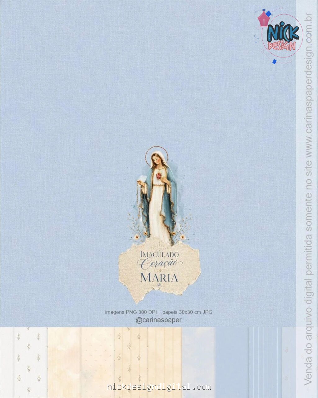 Ilustrações Imaculado Coração de Maria 2 - Imagem 2