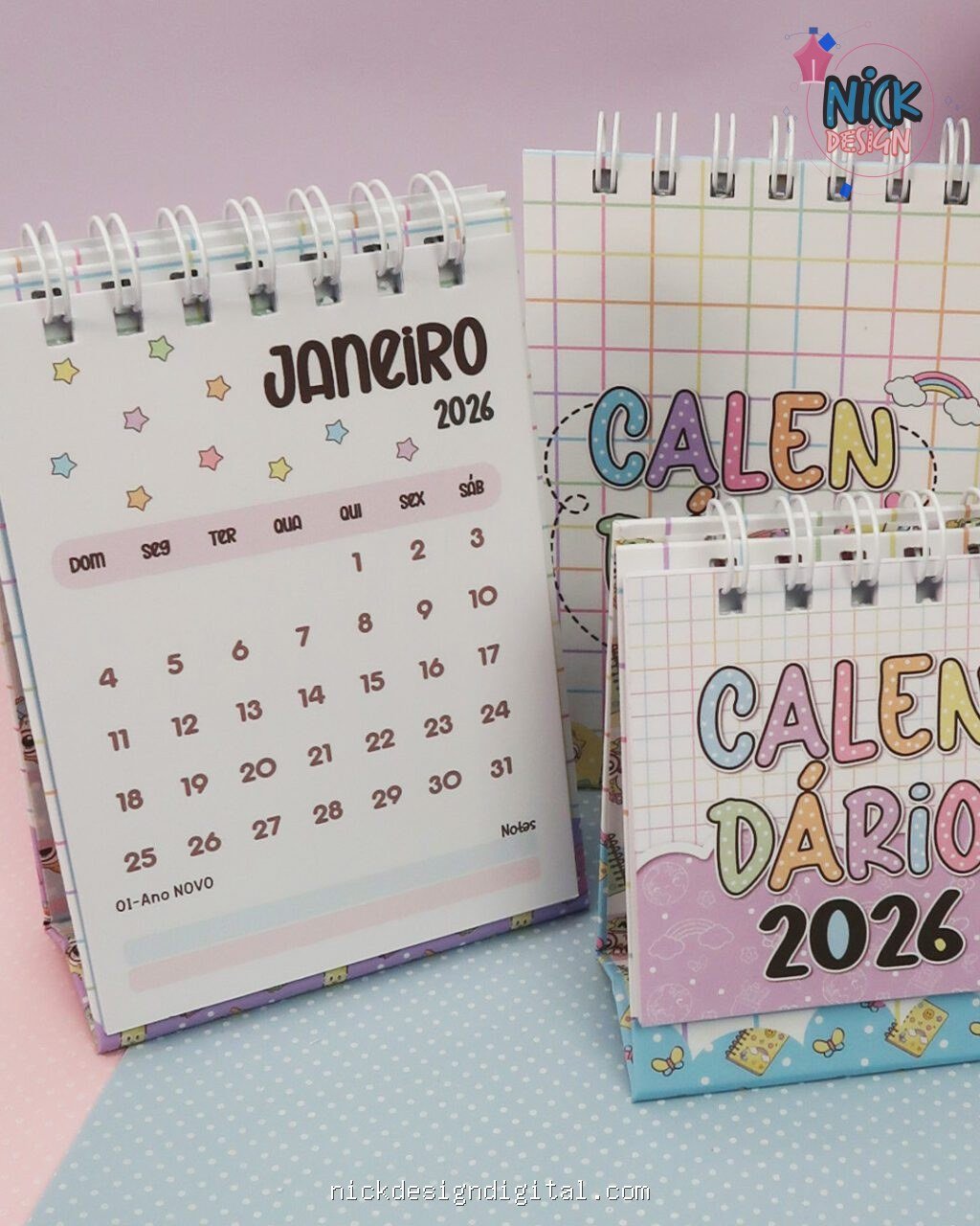 Calendários A6 e Mini 2026 – Professores (Mimos Personalizados) - Imagem 4