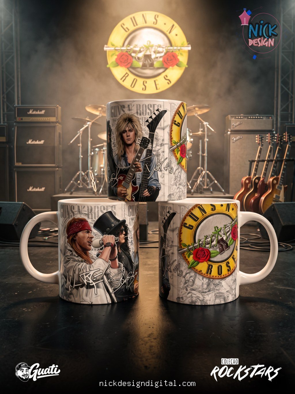 Rockstars Vol. 1 - Artes para Canecas - Imagem 1