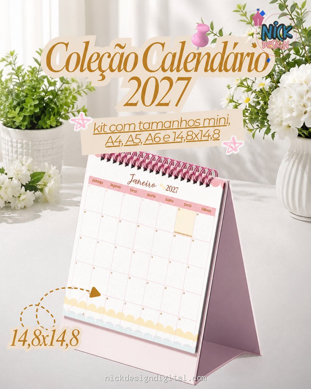 Coleção Calendário 2027 - Algodão Doce - Imagem 8