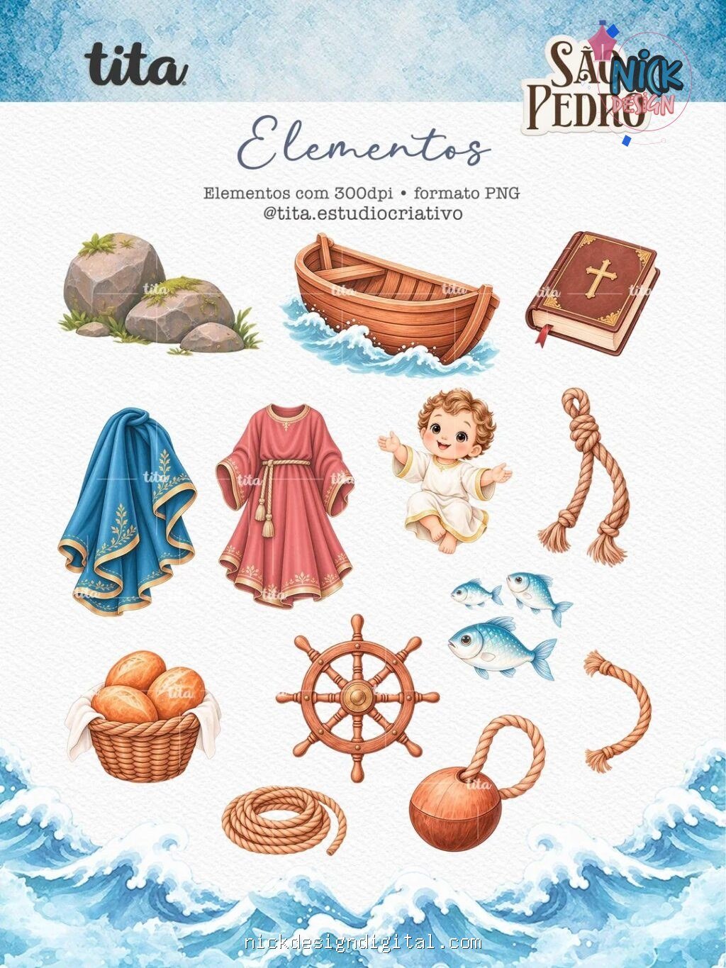 Santos - São Pedro - Ilustrações (Tita) - Imagem 3