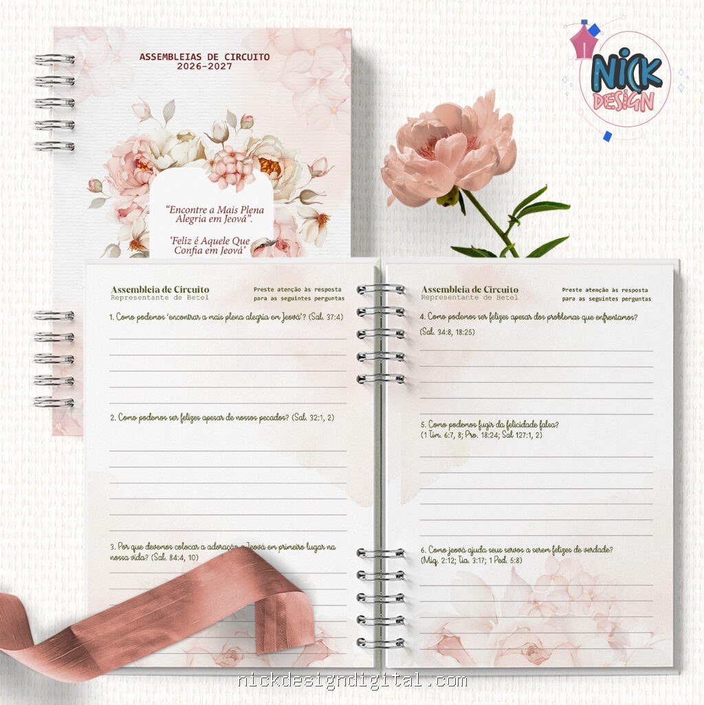 Caderno Assembleias Circuito 2026 e 2027 COM OS TEMAS (Bicho Papel) - Imagem 3