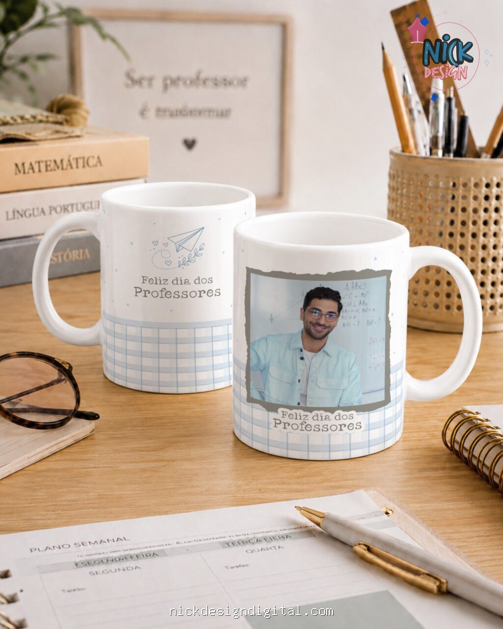 Kit Caneca Professores V7 COM FOTO - Imagem 2