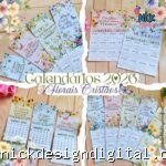 Calendários Cristãos Florais (Desenhitos da Jana)