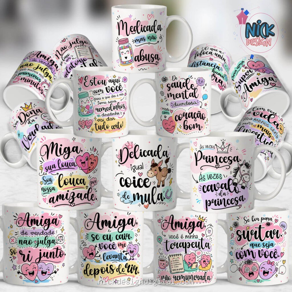 Amizade com Deboche – Artes para Caneca - Imagem 1