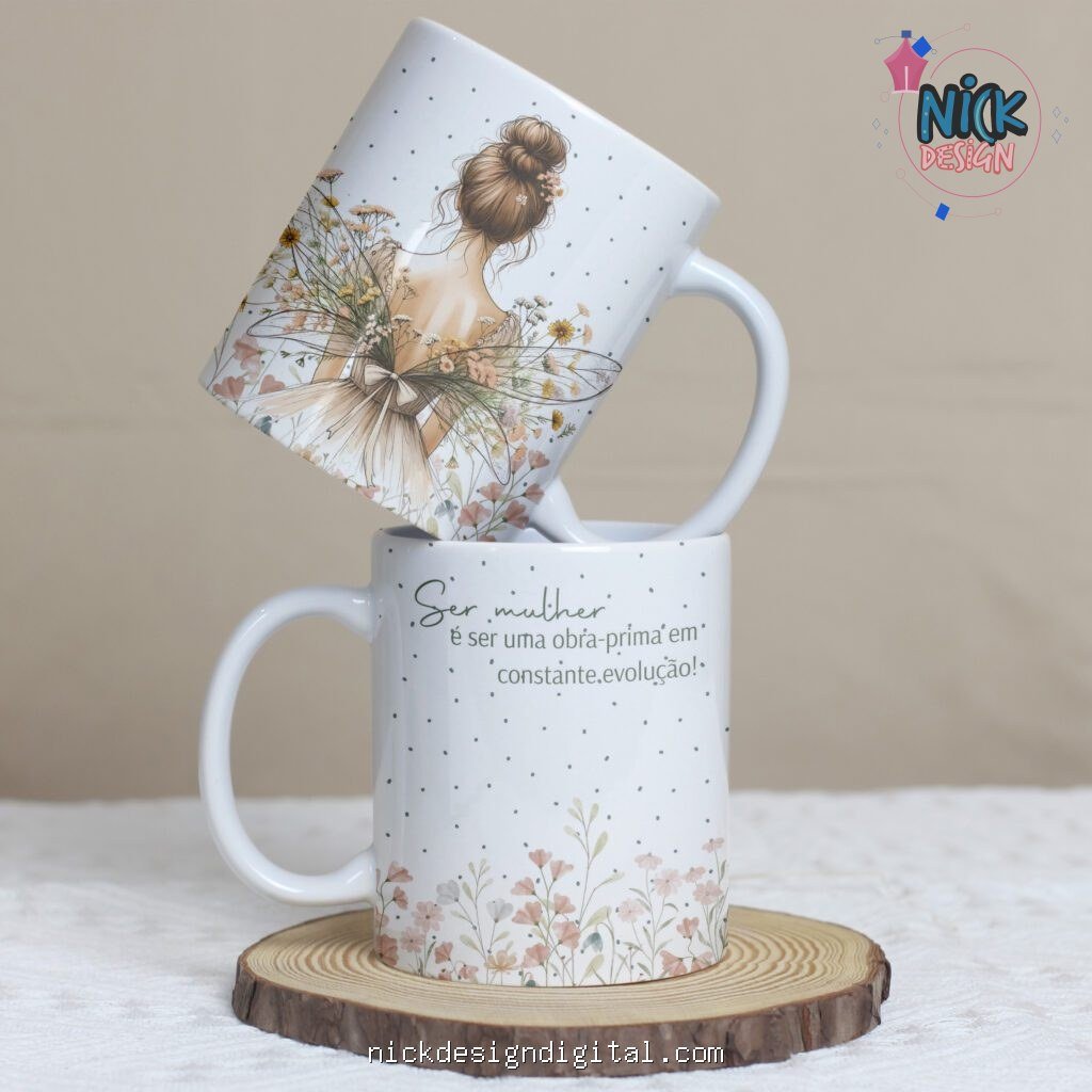 Pack Dia da Mulher Floral – Caneca V8