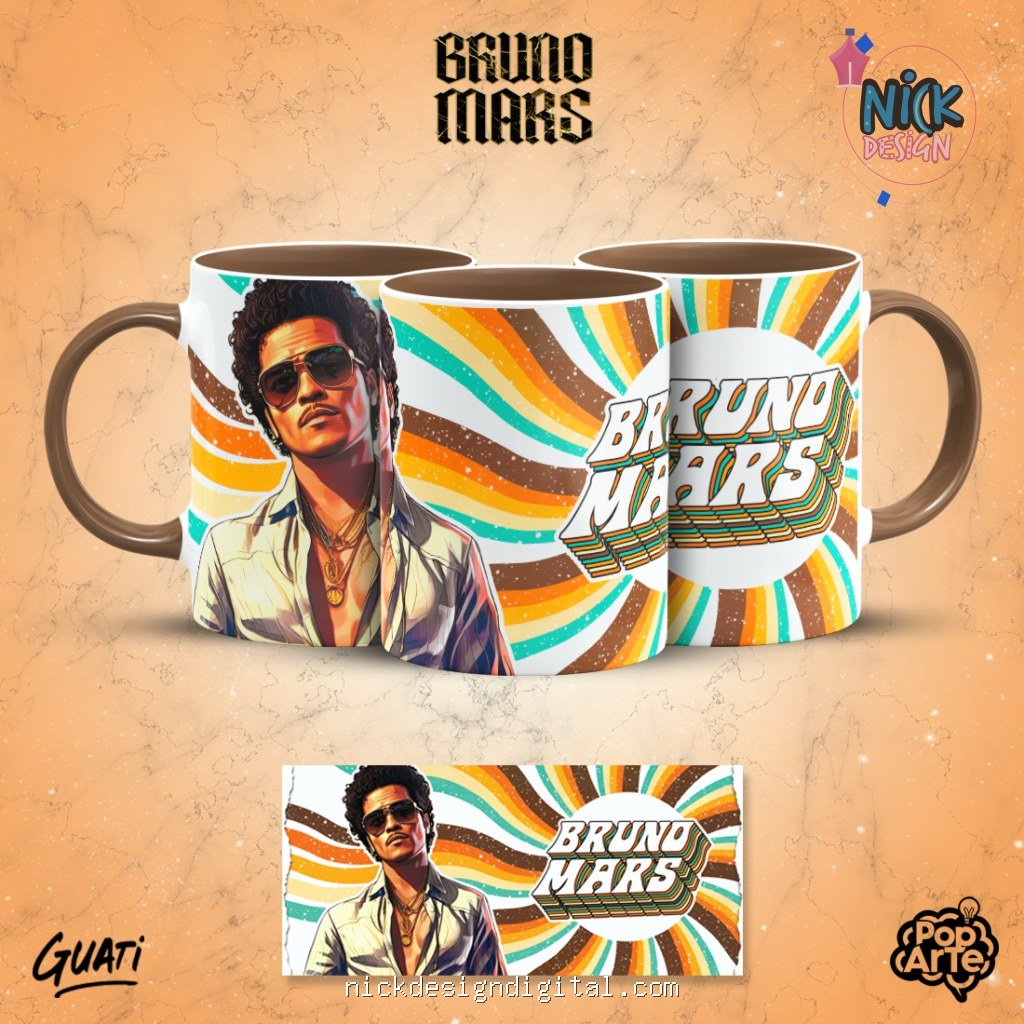 Bruno Mars - Artes para Canecas - Imagem 4