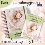 Caderno A5 + Bloquinho - Metamorfose N7 (Jana Bicalho)
