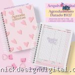 Agendamento Datado 2027 Rosa
