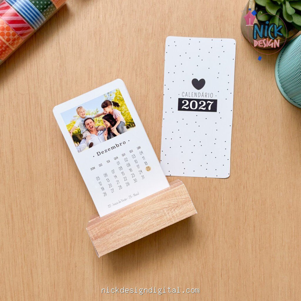 2027 - Calendário de Mesa (Tudo pra Papelaria) - Imagem 2