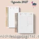 Agenda 2027 Coleção Laços & Rosas Wire-o (Perfeito Miolo)