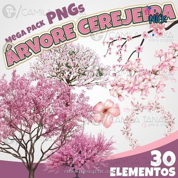 Árvore Cerejeira 2 - Kit Digital