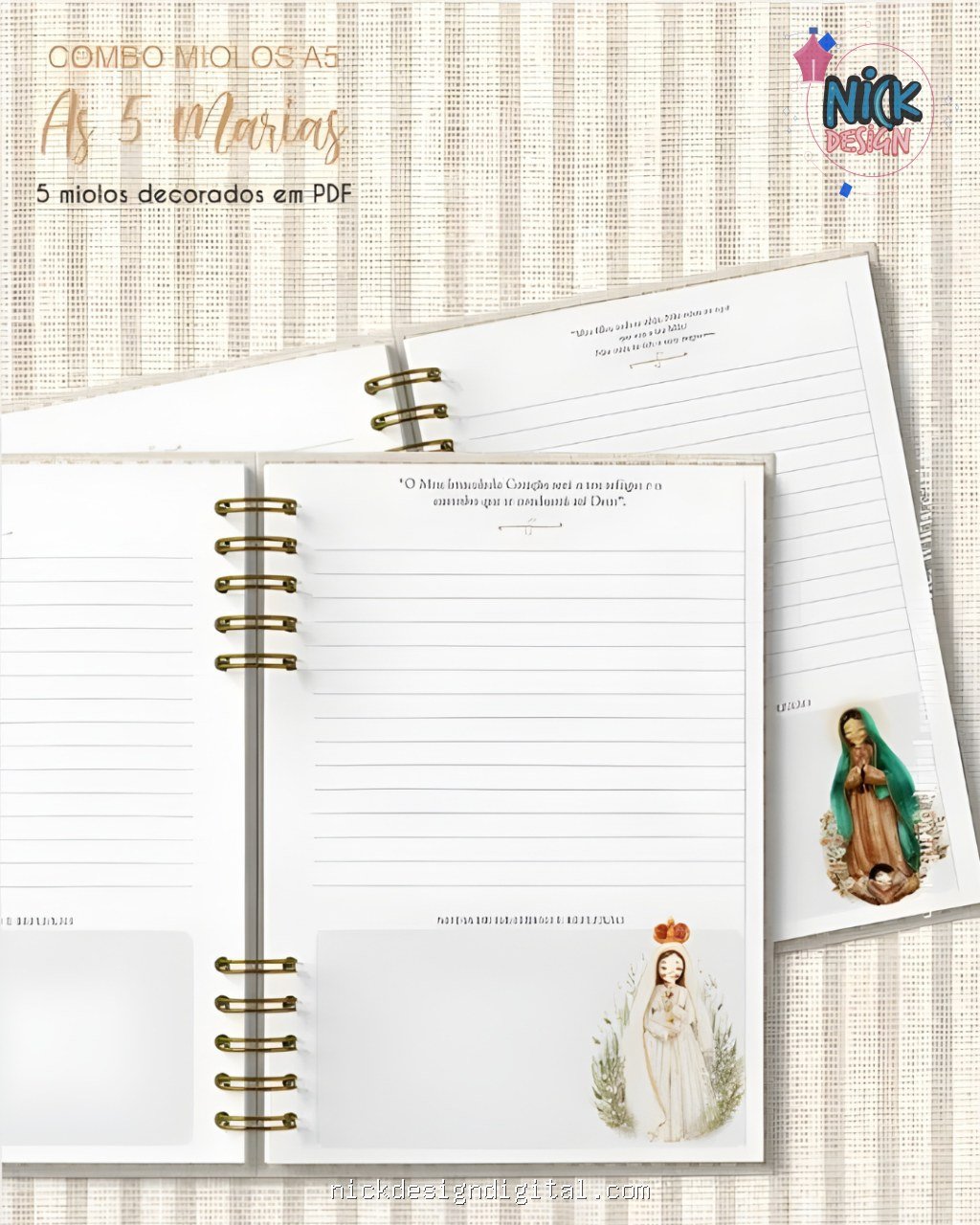 Combo Caderno A5 - As 5 Marias - Imagem 1