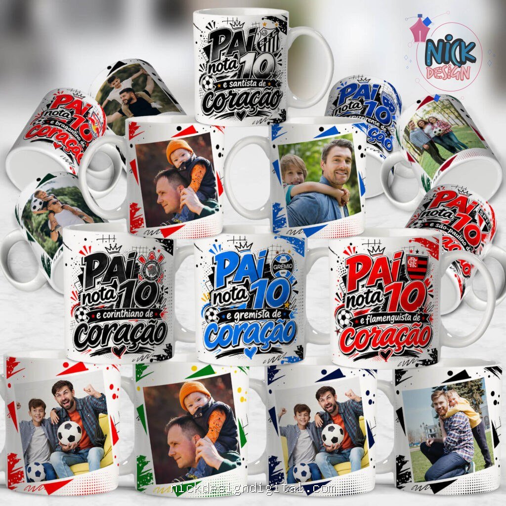 COMBO Pai nota 10 - Artes para Canecas - Imagem 1