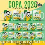 Copa 2026 - Artes para Caneca