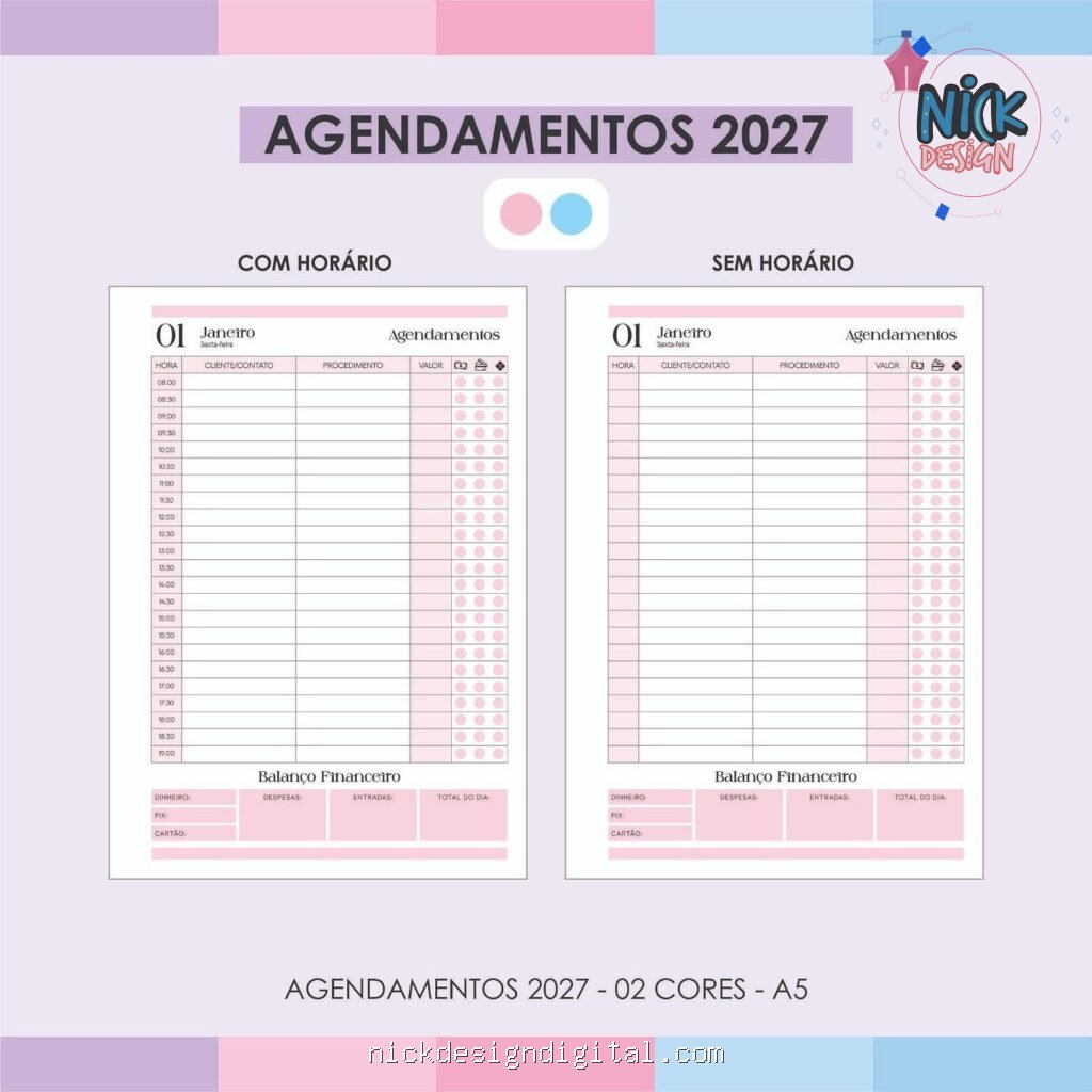 Agendamentos 2027 - 02 Cores - Imagem 4