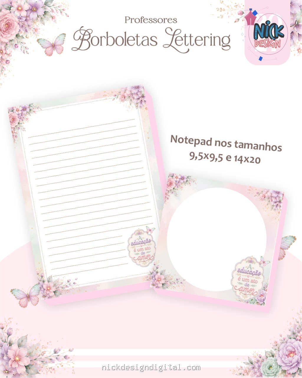 Borboletas Lettering 2027 - Professores - Imagem 2