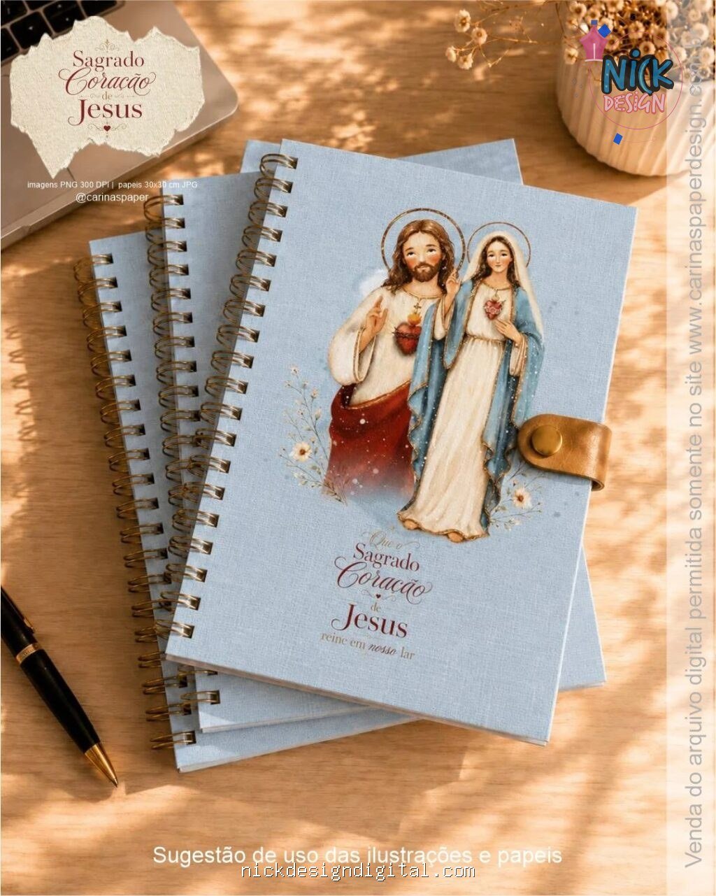 Ilustrações Sagrado Coração de Jesus 2 - Imagem 5