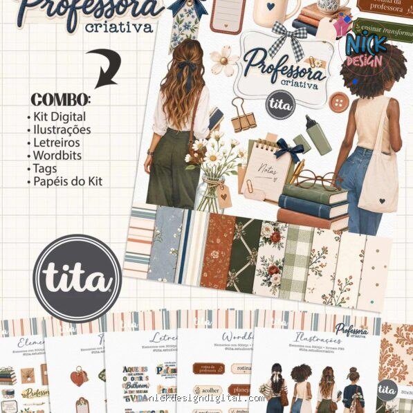 Professores 2026 – Combo Printables (Tita)