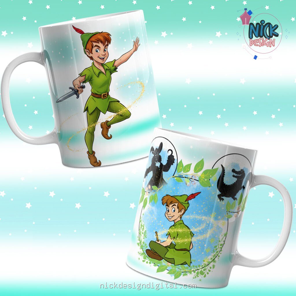 Peter Pan e Sininho - Artes para Caneca - Imagem 4