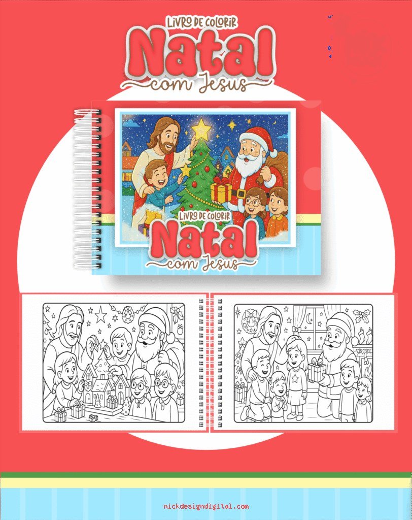 Natal com Jesus - Livro de Colorir