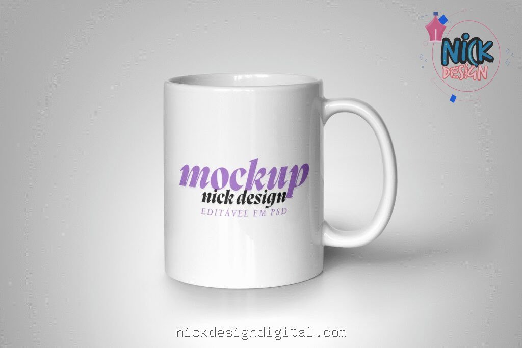 Mockup 1 Caneca Branca (PSD) - Imagem 1
