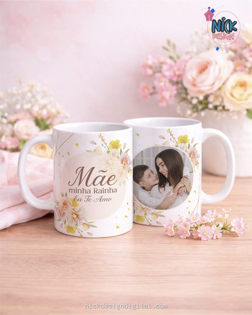 Dia das Mães V7 COM FOTO - Artes Canecas - Imagem 9