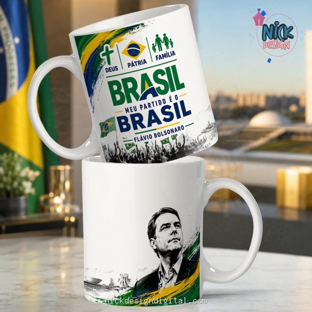 Política Flavio Bolsonaro - Artes Caneca - Imagem 3