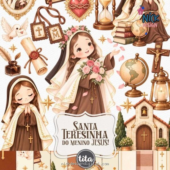 Santos – Santa Teresinha do Menino Jesus – Ilustrações (Tita)