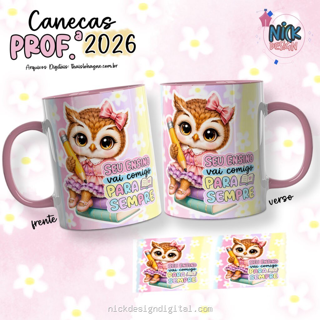 Corujinhas 2026 - Dia dos Professores - Versão Feminina (PRÉ-VENDA) - Imagem 4