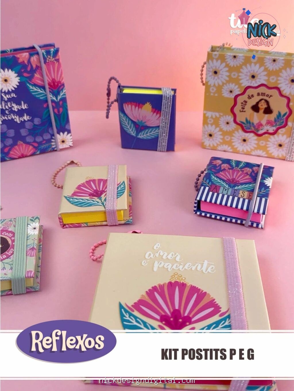 Reflexos - Kit Postits P e G(Tita) - Imagem 4